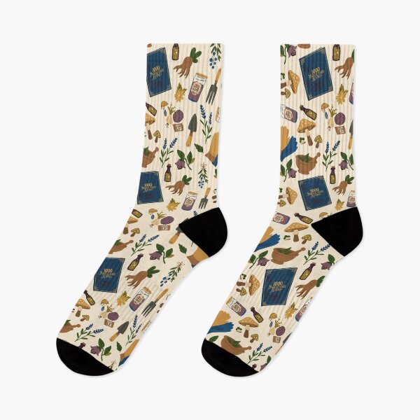Item preview, Herbologists Hideaway | Witchcraft and Wizardry Cream| Seamless Pattern |  designed and sold by EnchntdEdVntrs.