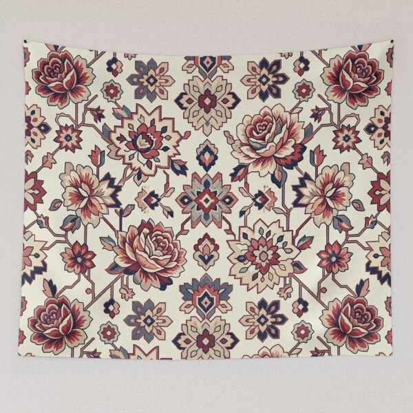 Item preview, Vintage Oriental Floral Carpet Seamless Pattern designed and sold by Dogandesighn.
