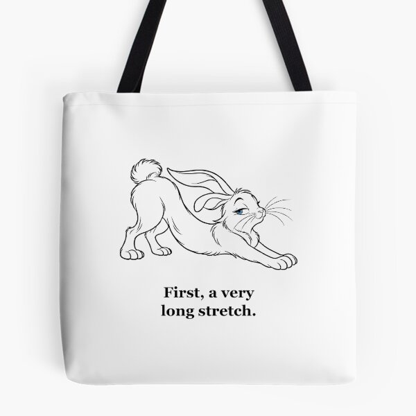 Item preview, Stretching Bunny — A Very Long Stretch designed and sold by Soft Paws Sketches.