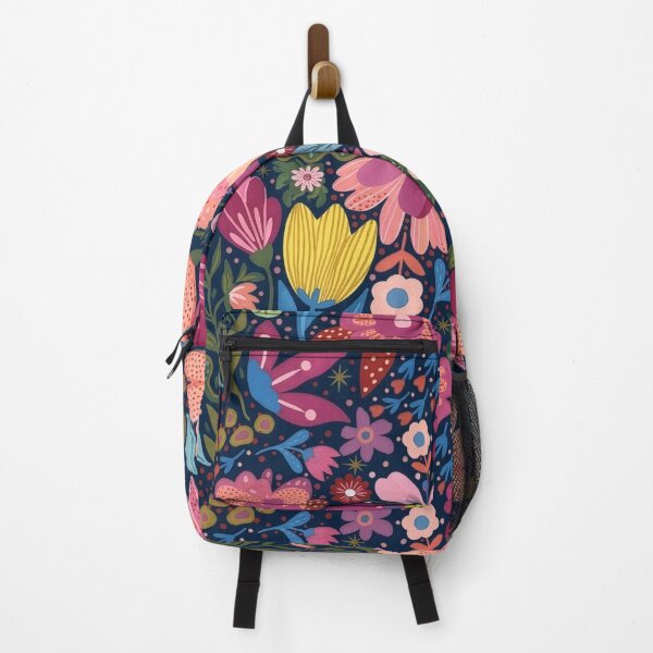 Item preview, Vibrant Midnight Garden Floral Pattern designed and sold by Qualali Studio.