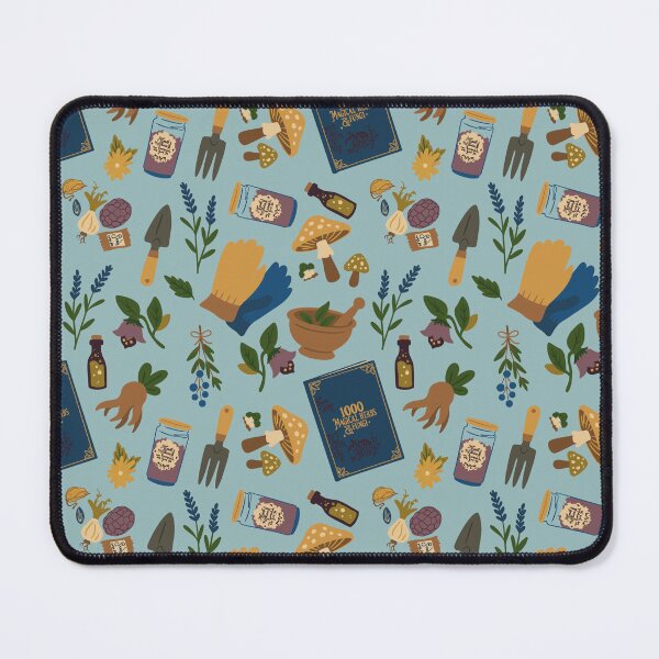 Item preview, Herbologists Hideaway | Witchcraft and Wizardry Blue| Seamless Pattern | designed and sold by EnchntdEdVntrs.