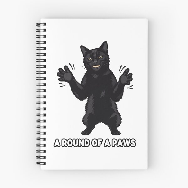 Item preview, A Round of a Paws - Black Cat Clapping designed and sold by Oh Hey! Studios.