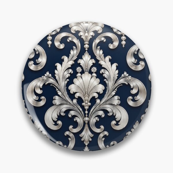 Item preview, Dark Blue & White Rococo designed and sold by DesignsByPrnces.