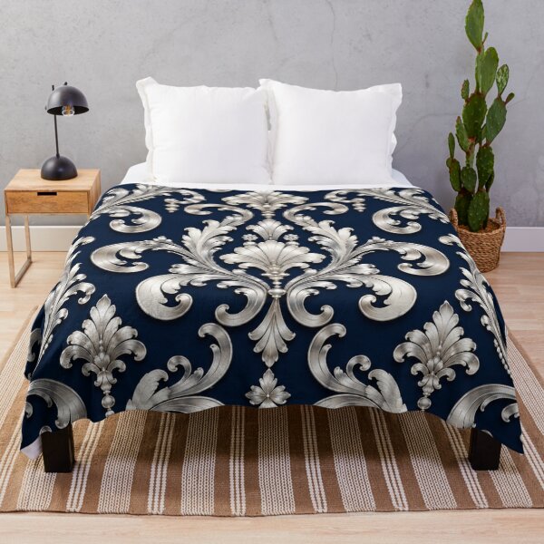 Item preview, Dark Blue & White Rococo designed and sold by DesignsByPrnces.