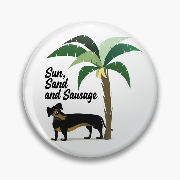 Item preview, Sun Sand and Sausage Cute Tropical Dachshund designed and sold by Qoyllur.