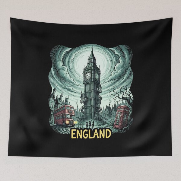 Item preview, Fantasy England: Big Ben and London designed and sold by EdwinkOne.
