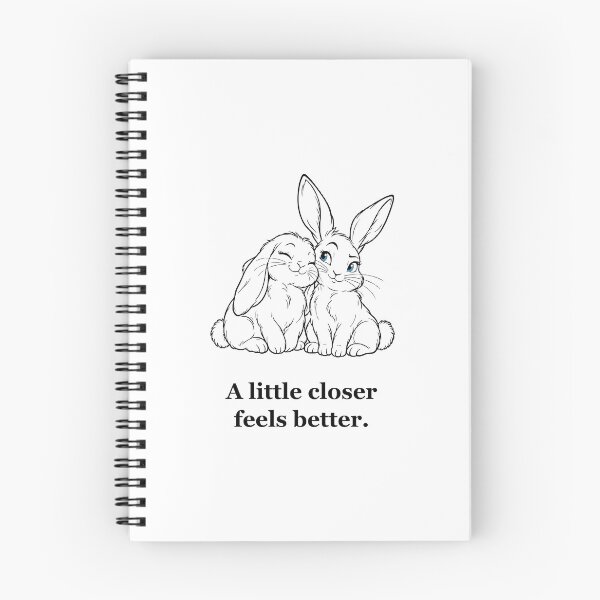 Item preview, Two Snuggling Rabbits — Better Together Sketch designed and sold by Soft Paws Sketches.