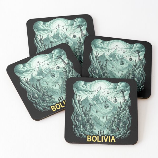 Item preview, Fantasy Bolivia: Cable Cars and Andes designed and sold by EdwinkOne.