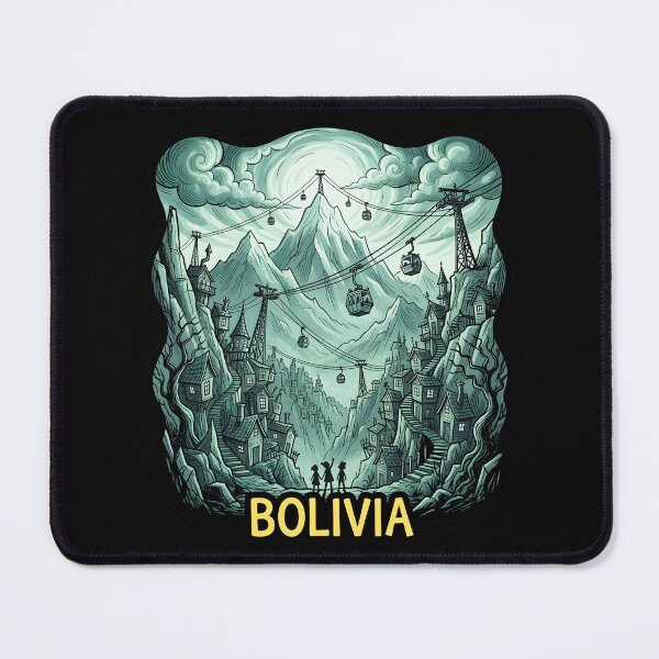 Item preview, Fantasy Bolivia: Cable Cars and Andes designed and sold by EdwinkOne.