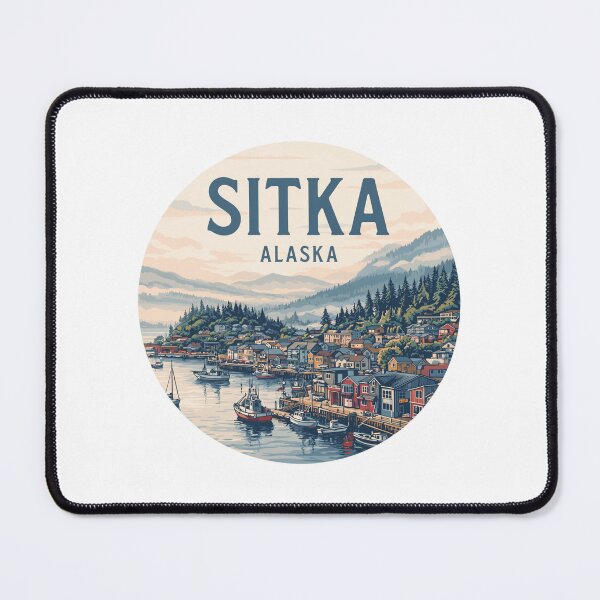 Item preview, Sitka Alaska: Vintage Harbor designed and sold by CircinusStore.