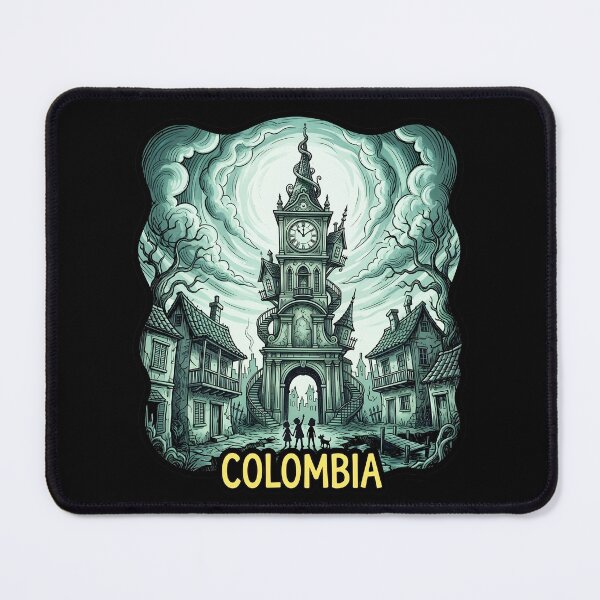 Item preview, Fantasy Colombia: Colonial Clock Tower designed and sold by EdwinkOne.