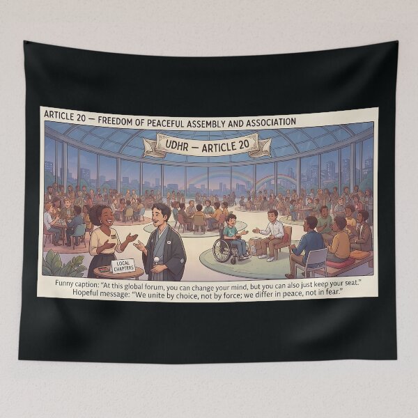 Item preview, Global Assembly for Peaceful Unity and Common Growth designed and sold by Mianku | Für das Leben.