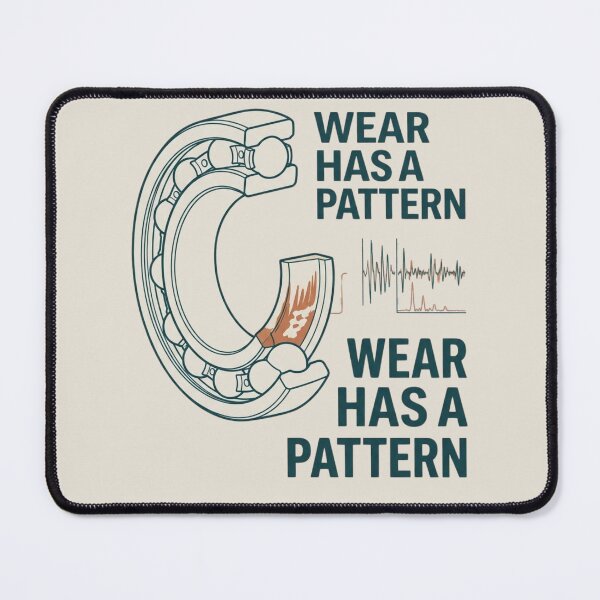 Item preview, Wear Has a Pattern Reliability Engineer Bearing Maintenance Design designed and sold by Amr Darwish Graphic designer.