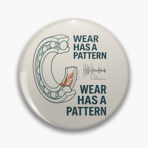 Item preview, Wear Has a Pattern Reliability Engineer Bearing Maintenance Design designed and sold by Amr Darwish Graphic designer.