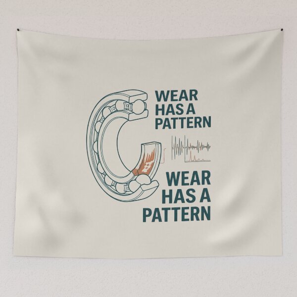 Item preview, Wear Has a Pattern Reliability Engineer Bearing Maintenance Design designed and sold by Amr Darwish Graphic designer.