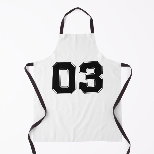 Item preview, 03 | Jersey Number 03 | Shirt Number 03 (Black) designed and sold by STUDIO-72.