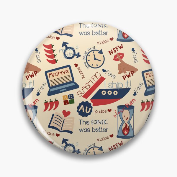 Item preview, Fanfiction Fan| Seamless Pattern| Retro Cream designed and sold by EnchntdEdVntrs.