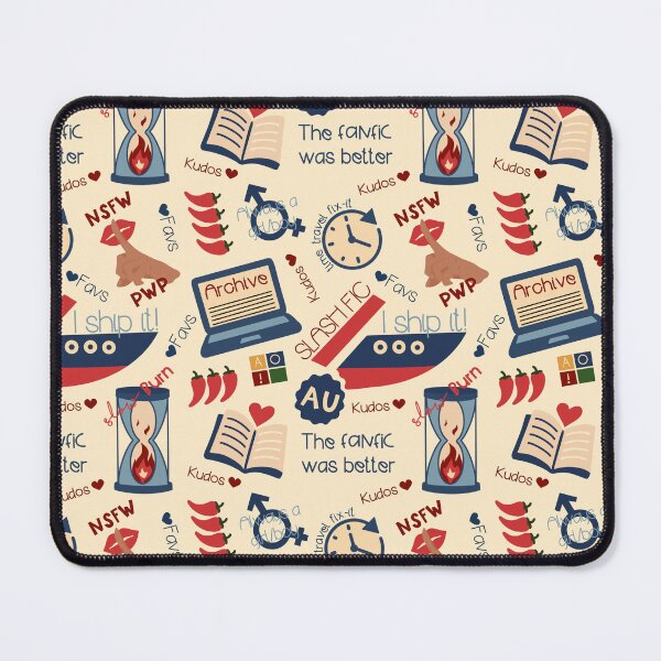 Item preview, Fanfiction Fan| Seamless Pattern| Retro Cream designed and sold by EnchntdEdVntrs.