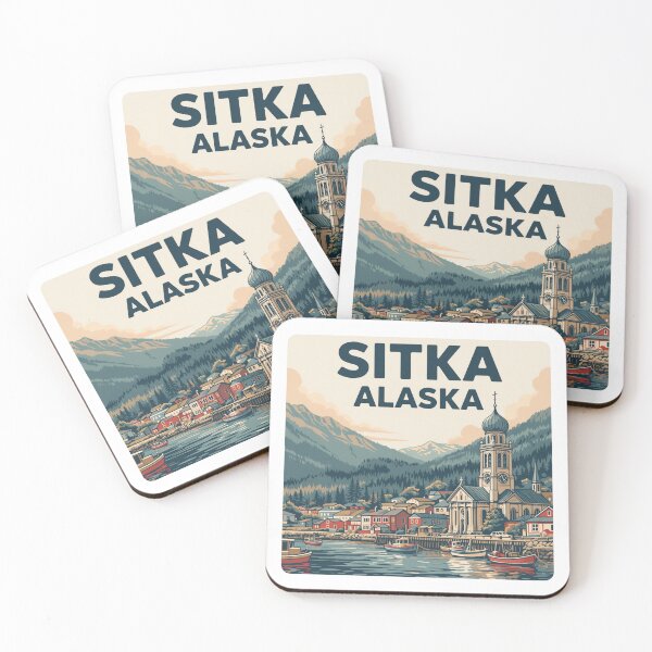 Item preview, Sitka Alaska: Harbor & St. Michael's Cathedral designed and sold by CircinusStore.