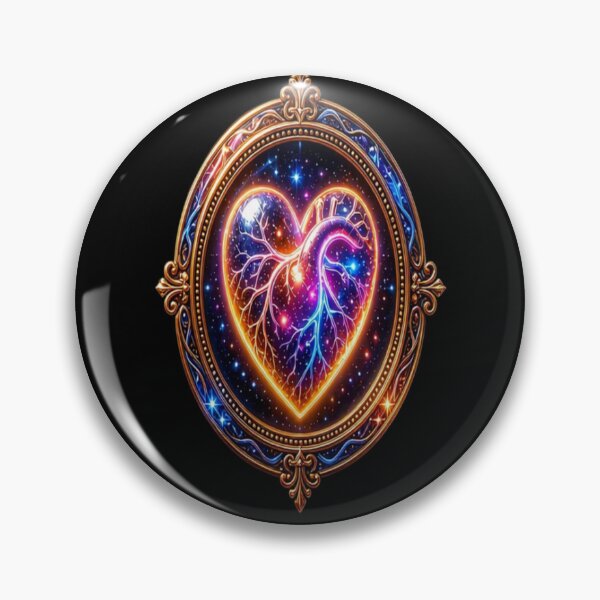 Item preview, Cosmic Anatomical Heart - Celestial Baroque Galaxy Art designed and sold by Breezes-of-Ida.