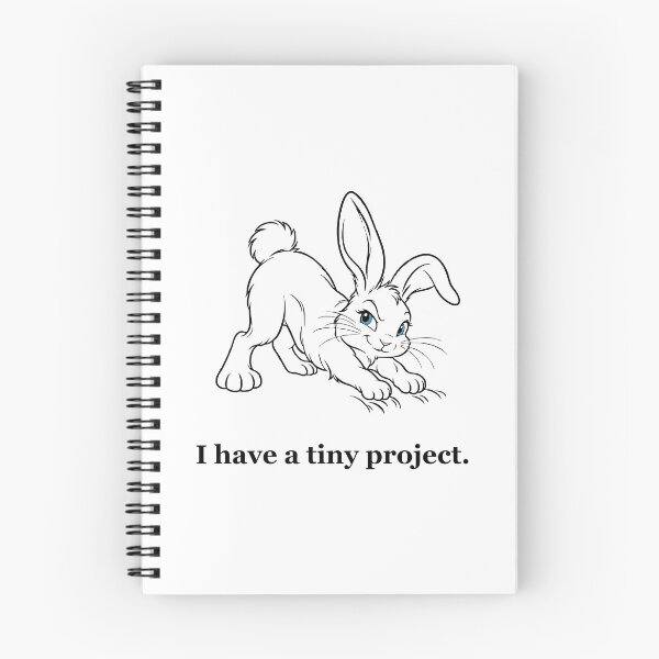 Item preview, Digging Bunny — A Tiny Project Sketch designed and sold by Soft Paws Sketches.
