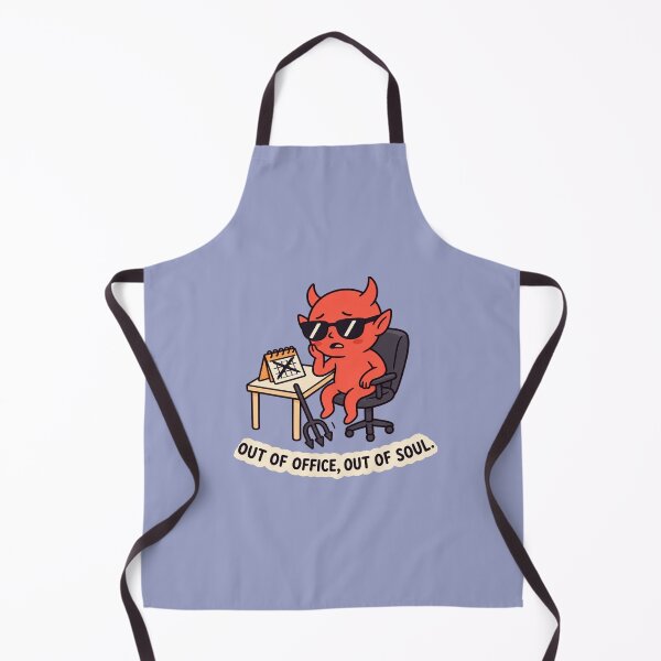 Item preview, Funny Devil Office Humor – Out of Office, Out of Soul, Burnout Sarcasm designed and sold by MrDev.
