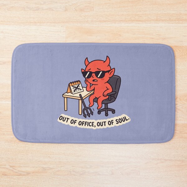 Item preview, Funny Devil Office Humor – Out of Office, Out of Soul, Burnout Sarcasm designed and sold by MrDev.