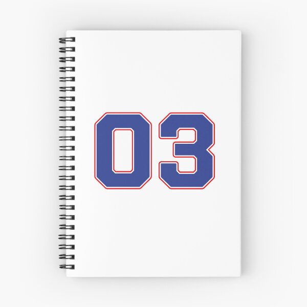 Item preview, 03 | Jersey Number 03 | Shirt Number 03 (Blue / Red) designed and sold by STUDIO-72.
