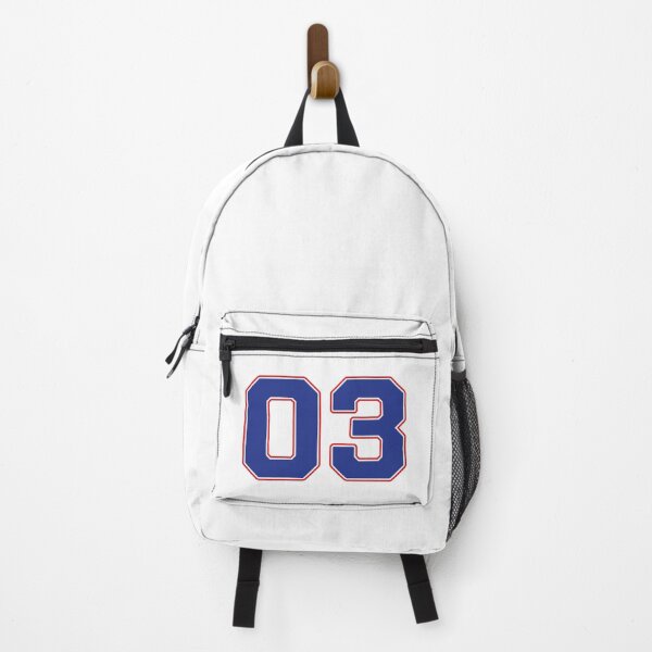Item preview, 03 | Jersey Number 03 | Shirt Number 03 (Blue / Red) designed and sold by STUDIO-72.