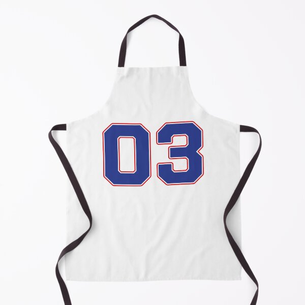 Item preview, 03 | Jersey Number 03 | Shirt Number 03 (Blue / Red) designed and sold by STUDIO-72.
