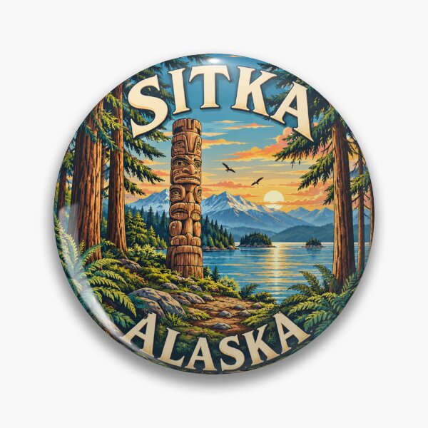 Item preview, Sitka Alaska: Totem Pole designed and sold by CircinusStore.
