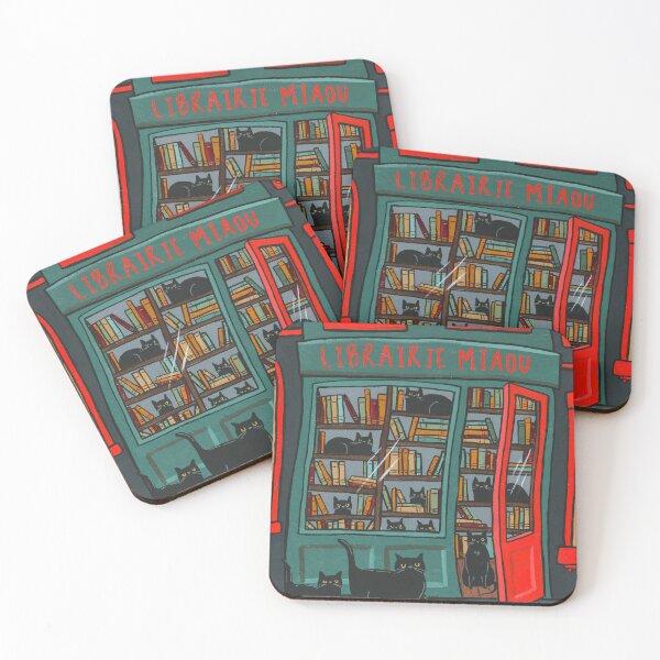 Item preview, Cats Librairie Miaou designed and sold by KilkennyCat Art.