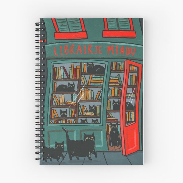 Item preview, Cats Librairie Miaou designed and sold by KilkennyCat Art.