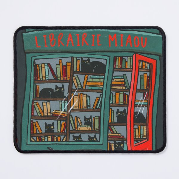Item preview, Cats Librairie Miaou designed and sold by KilkennyCat Art.