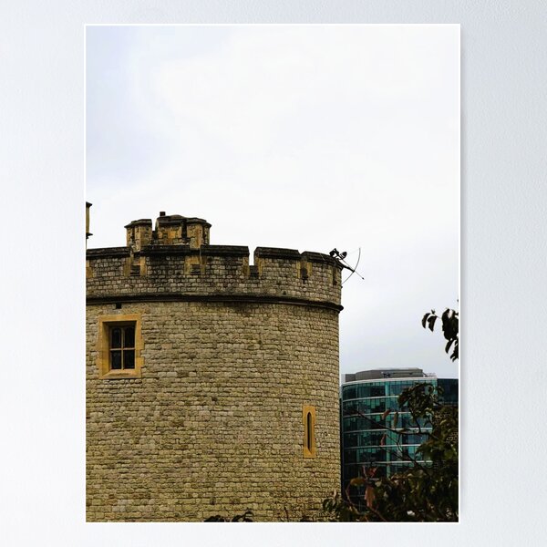 Item preview, Guardian of the Tower.  Metal Archer Sculpture on London Ramparts designed and sold by Astute-Artio-Photography.