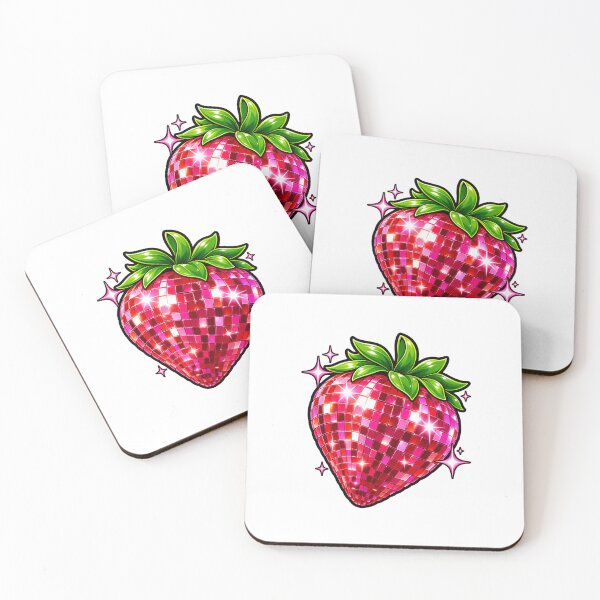Item preview, Disco Ball Strawberry Groovy Sparkly  designed and sold by WeirdlyMild.