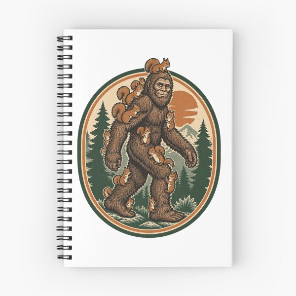 Item preview, Humorous Bigfoot Design Featuring a Creature Covered in Squirrels designed and sold by winzesty.