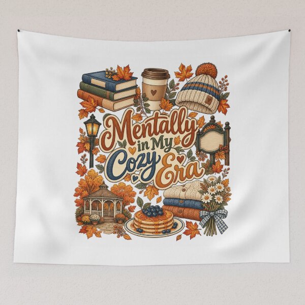 Item preview, Mentally in My Cozy Era, Fall Cozy Sublimation designed and sold by ZAKE-store.