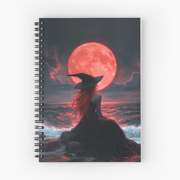 Item preview, Red Moon Witch – Gothic Ocean Fantasy Art designed and sold by WhimsyWink.