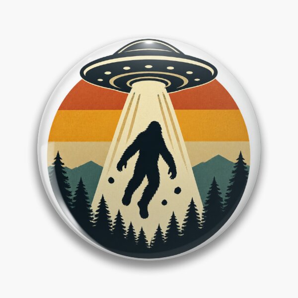 Item preview, Bigfoot UFO Abduction Alien Extraterrestrial Encounter Design designed and sold by winzesty.