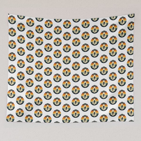 Item preview, Bigfoot UFO Abduction Alien Extraterrestrial Encounter Design designed and sold by winzesty.