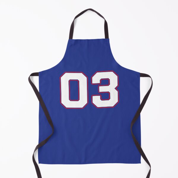 Item preview, 03 | Jersey Number 03 | Shirt Number 03 (White / Red) designed and sold by STUDIO-72.