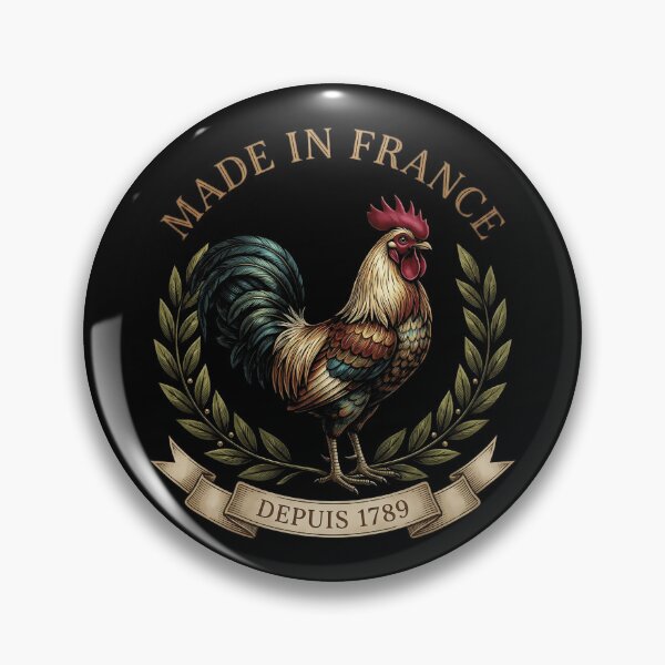 Item preview, Made in France Gallic Rooster - Vintage Depuis 1789 Design designed and sold by Lucid Dream Pixel.