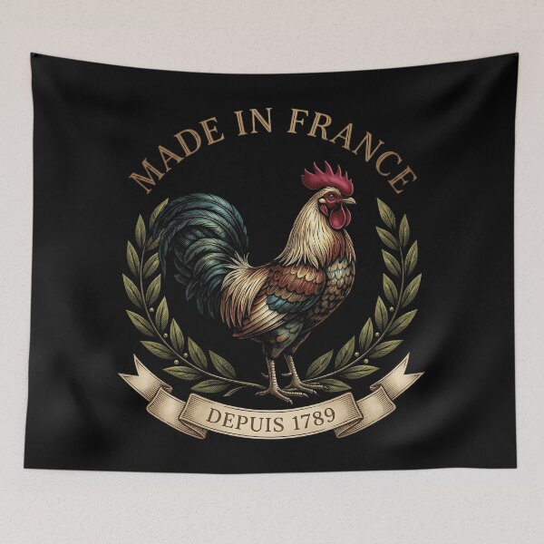 Item preview, Made in France Gallic Rooster - Vintage Depuis 1789 Design designed and sold by Lucid Dream Pixel.