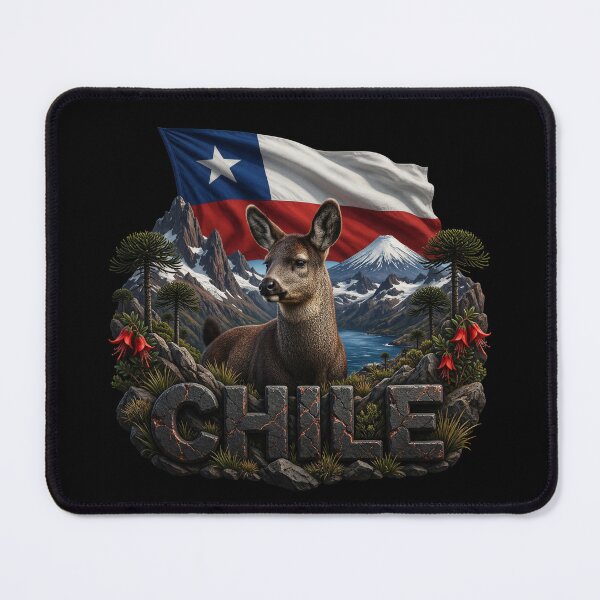 Item preview, Chile Heritage – Huemul & Andes Emblem designed and sold by FlagX.