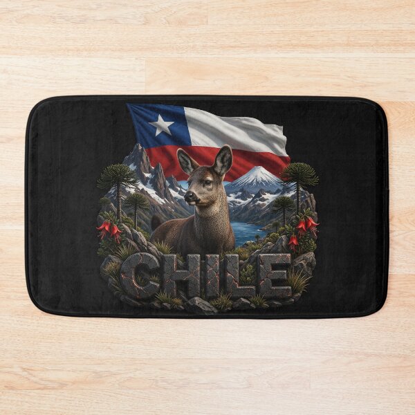 Item preview, Chile Heritage – Huemul & Andes Emblem designed and sold by FlagX.