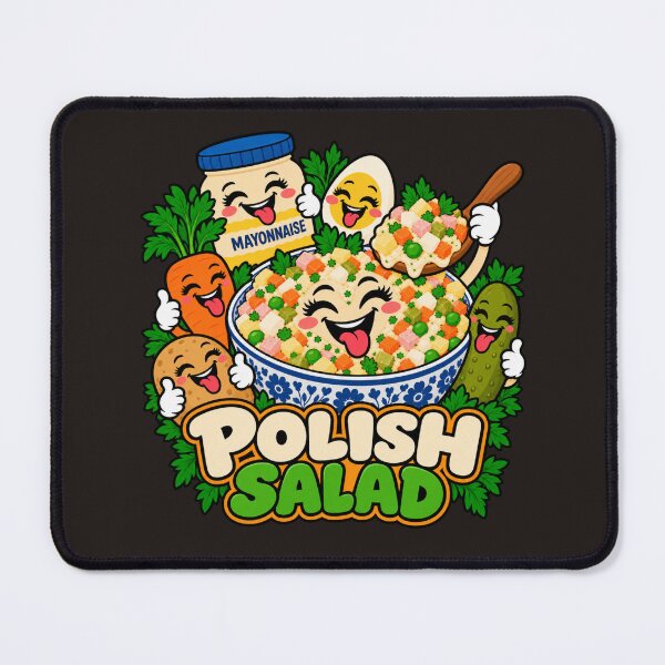 Item preview, Polish Salad Party – Funny Polish Food Cartoon designed and sold by Aimetoi.