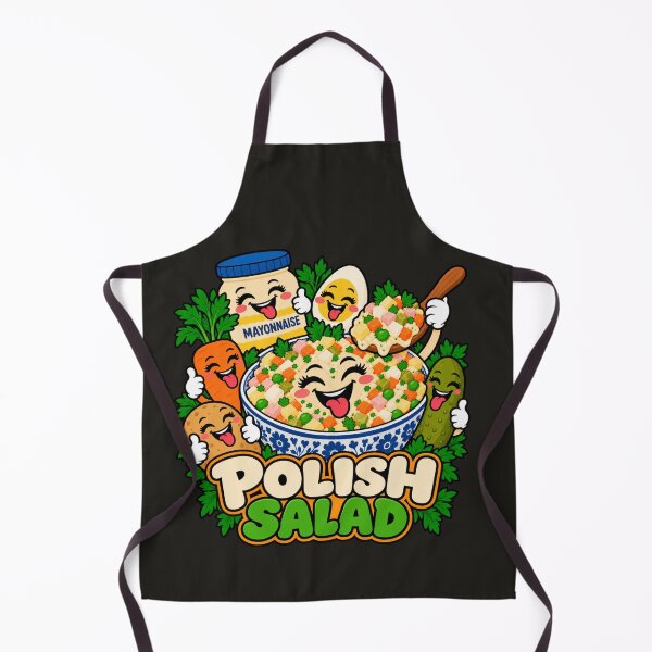 Item preview, Fiesta de ensalada polaca: divertida caricatura sobre comida polaca. designed and sold by Aimetoi.
