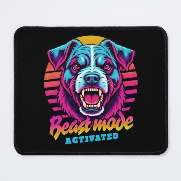 Item preview, Jack Russell Dog Beast Mode - Neon Cyberpunk Horror designed and sold by PixelsPaws.