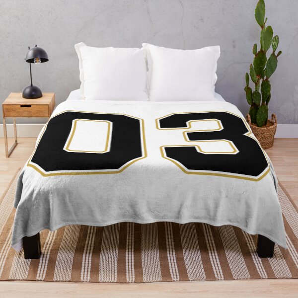 Item preview, 03 | Jersey Number 03 | Shirt Number 03 (Black / Gold) designed and sold by STUDIO-72.